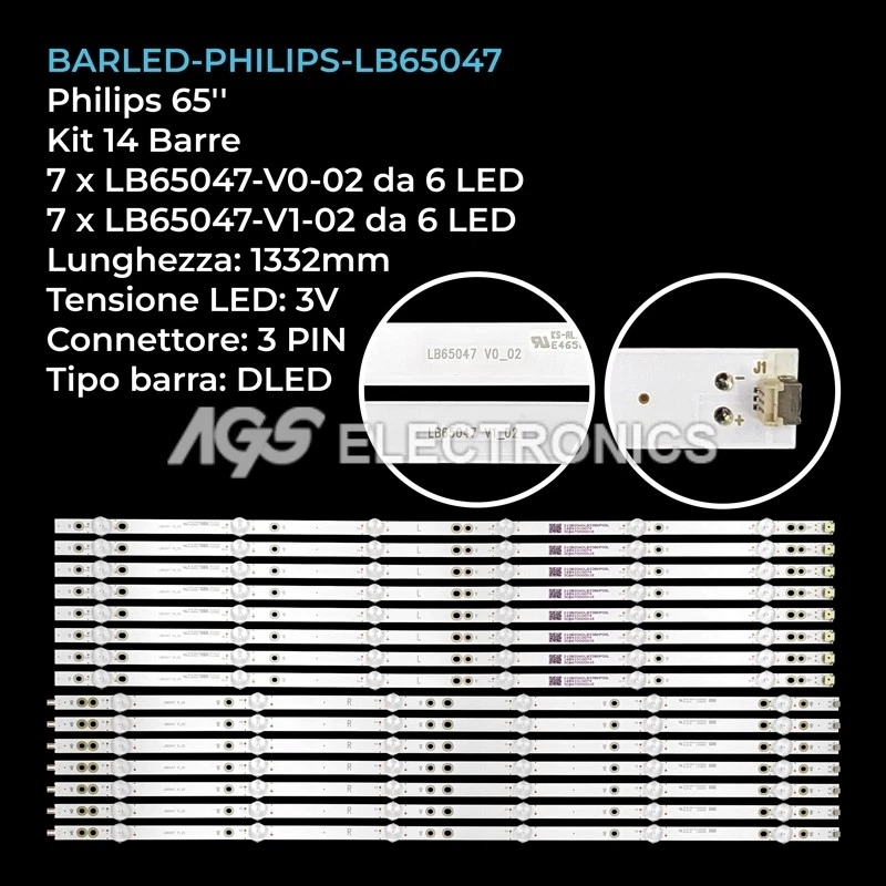 Schede e ricambi TV striscie LED Philips | Acquisti Online su