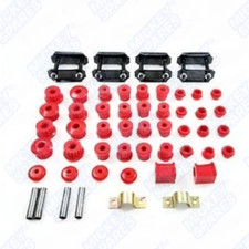 Suzuki Samurai Complete Polyurethane Suspension Leaf Spring Bushing Kit-Spl RED