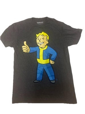 MEDIUM Fallout Vault Boy T-Shirt Licensed Bethesda Video Game Tee