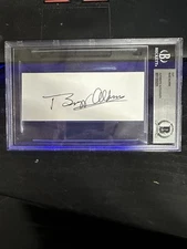 Buzz Aldrin NASA Astronaut Apollo 11 Moonwalker Signed Autograph Beckett Slab