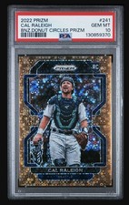 2022 Prizm Cal Raleigh RC RARE BRONZE DONUT CIRCLES PRIZM #/40 PSA 10 **POP 2**