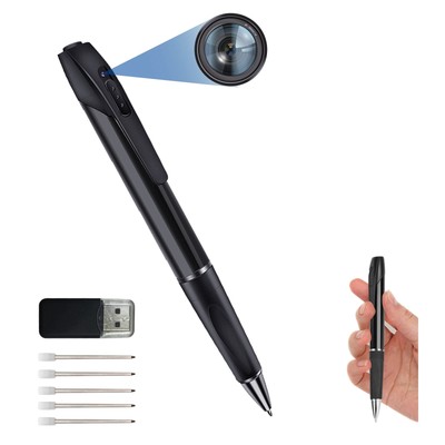 Hidden Camera Detector with Pen, No Audio Spy Pen Camera, Portable Mini Secur...