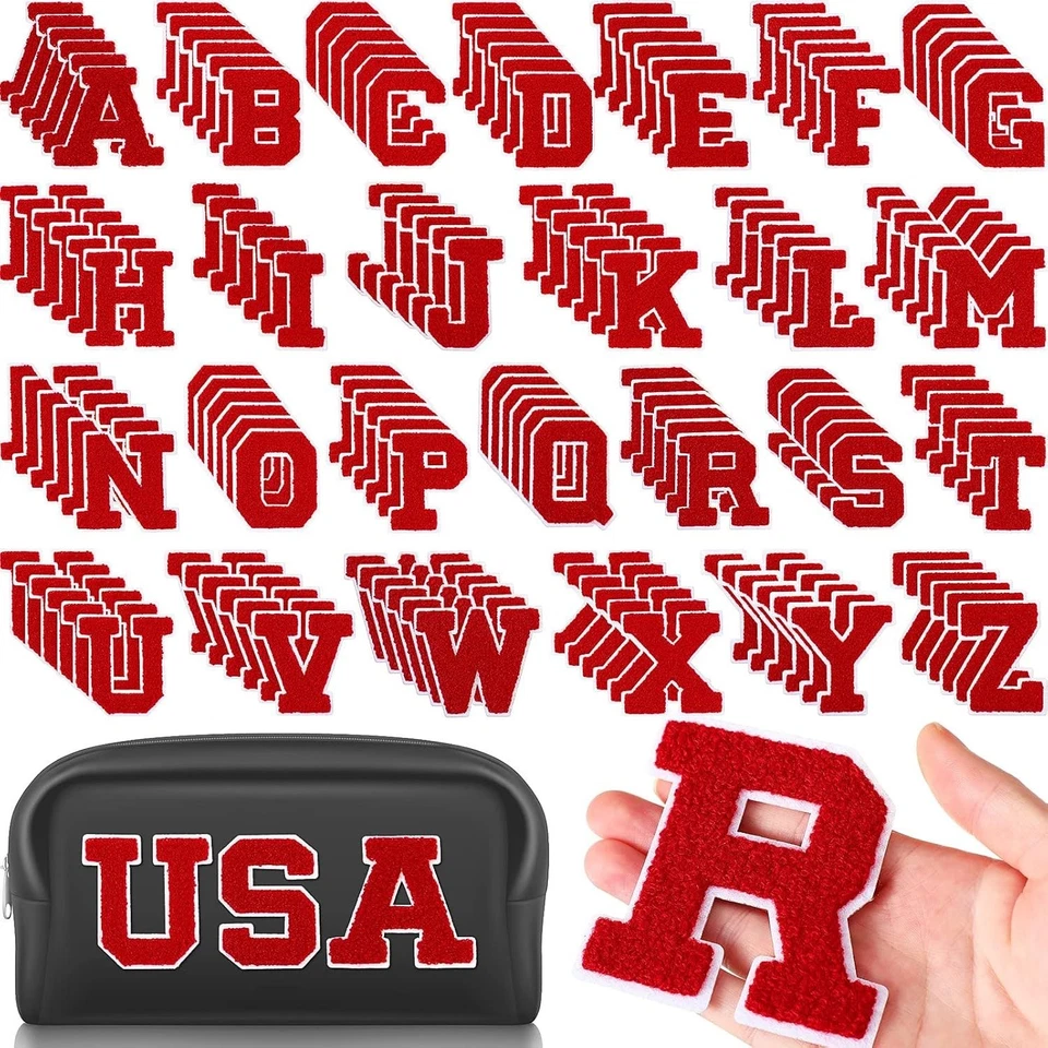 Chenille Alphabet Patches for Jackets - 156 Pieces - Image 3 of 4