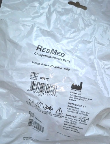 Menge 5 Medium Mirage Activa LT Maskenkissen 60177 Brandneu Fabrikversiegelt!