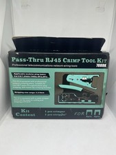 ZoeRax RJ45 Pass Through Crimp Tool Kit Ethernet Crimper Cat5e Cat6 Cat6A Cat7