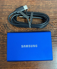 1TB Samsung T7 1TB Portable External SSD in Blue - New - Never Used