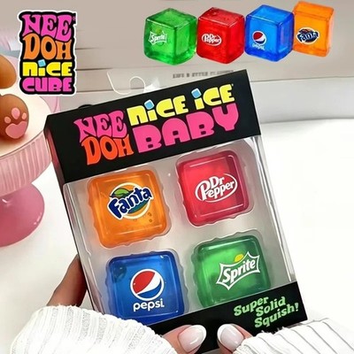 Needoh Nice Ice Cube Fidget Toys Slow Rebound Squishy Toys Stress Reliever