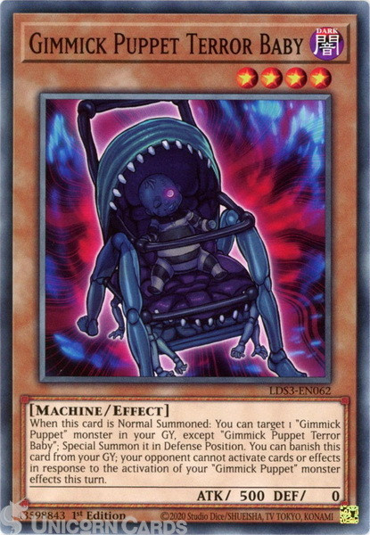LDS3-EN062 Gimmick Puppet Terror Baby :: Common 1st Edition Mint YuGiOh Card