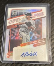 2022 Panini Donruss Optic Optigraphs Alex Wells Alexander #OG-AW Rookie Auto RC