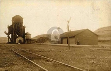 Washtucna WA Washington Train Station Depot c1910 RPPC Photo Postcard COPY