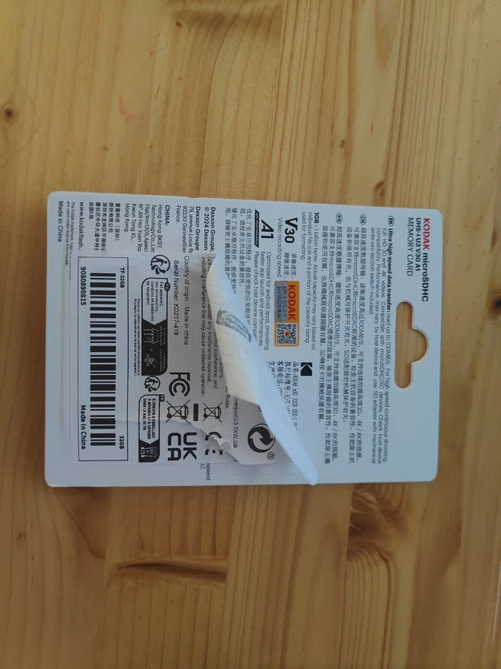 Kodak 32GB microSDHC U3 V30 A1 100MB/s High Speed 4K UHD Action Camera Card - Image 2 of 2