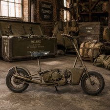 1942 Excelsior Welbike Airborne Folding Motorcycle WWII Poster