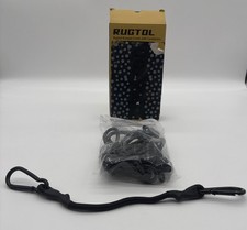 Bungee Cords with Hooks Heavy Duty Outdoor By Rugtol 6 Pack New