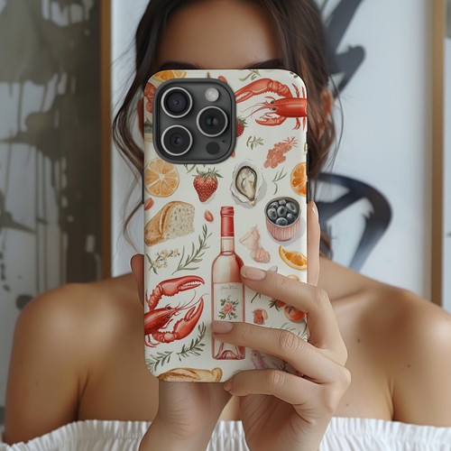 Coque Téléphone Côte d'Azur France Art Européen Housse Alimentaire pour iPhone 11 à 16 - Photo 2 sur 7