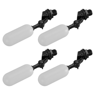 4x Float Ball Valve Shut Off 1/2'' Automatic Fill Water Flow Fittings Use
