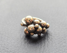 Denmark Georg Jensen 925 Sterling Silver Small Moonstone Grapes Ring 53