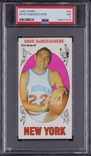1969 TOPPS BASKETBALL #85 DAVE DeBUSSCHERE, PSA 7 NM (NY KNICKS) ROOKIE CARD/HOF. rookie card picture
