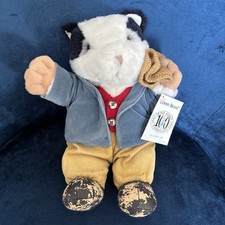 Vintage Eden Toys Beatrix Potter Tommy Brock Badger Plush 1993 Peeling In Shoes