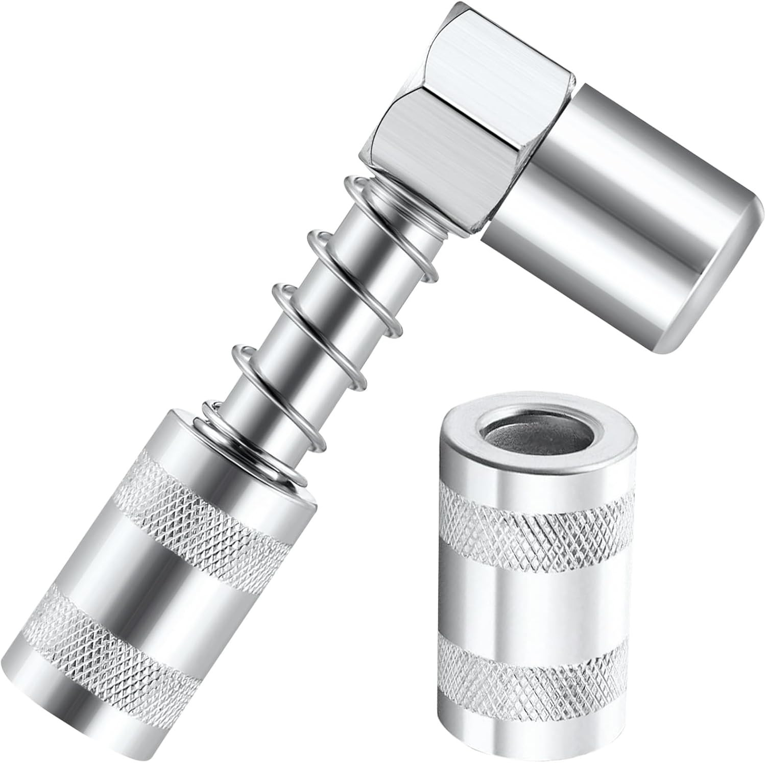 90 Degree Grease Coupler Adapter for Grease Gun Lubrication Trucks & Equipment