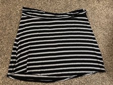 Maurices Black Striped Skirt w/ Elastic Waist. Size: 2X.