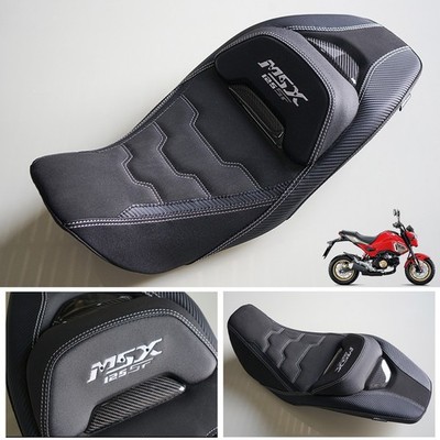 ERSATZ DUAL CARBON SITZPOLSTER NÄHTE WEISS PASSEND FÜR HONDA MSX SF GROM125 2...