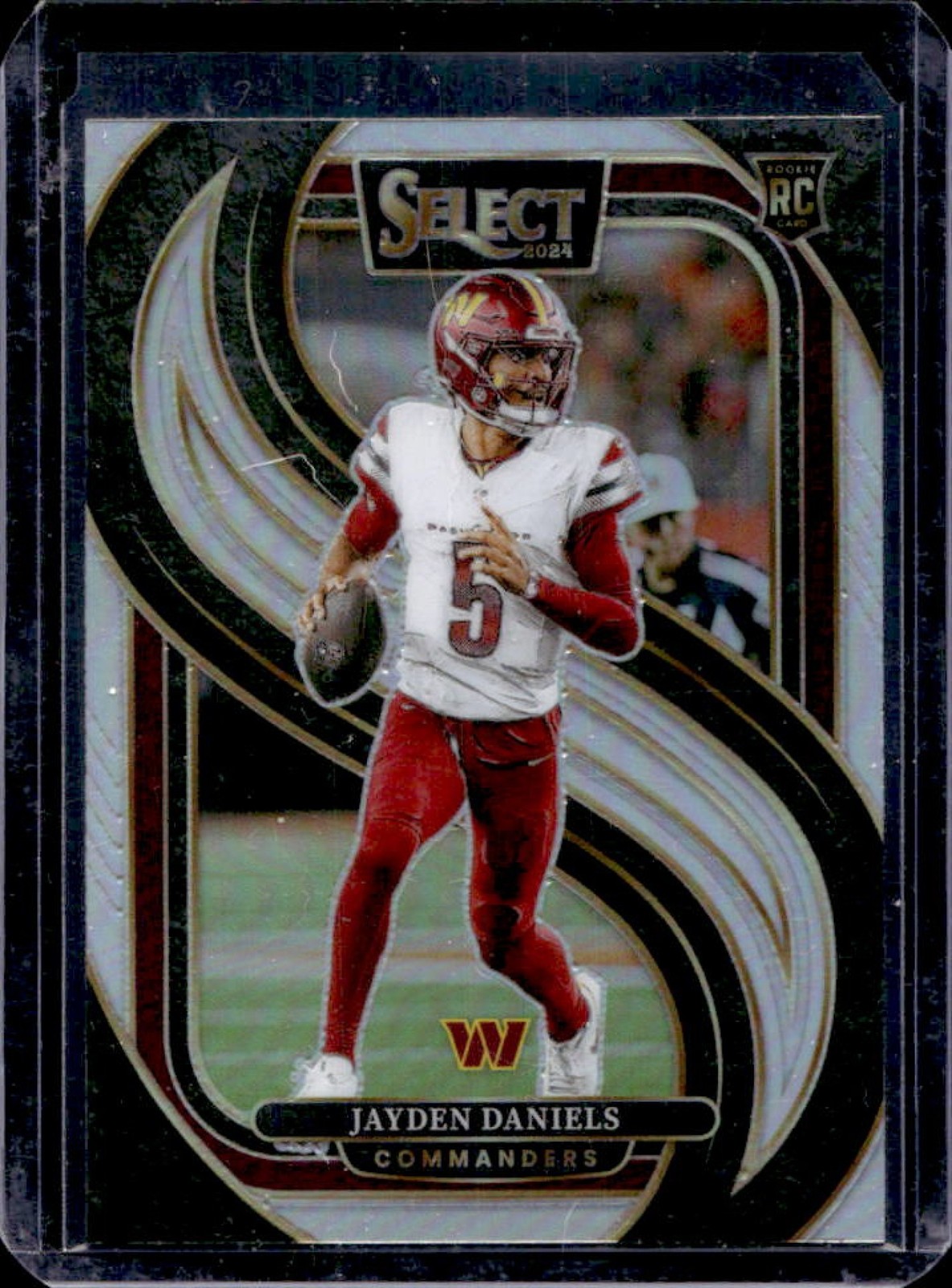 2024 Panini Select Jayden Daniels Premier RC Silver Prizm Rookie #112 Commanders