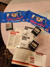 Sesame Street Letter-Go-Round Atari  Keyboard Overlay And Other Kid Games..400