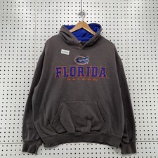 Florida Gators Hoodie Sweatshirt Gray Mens XL Embroidered Pullover
