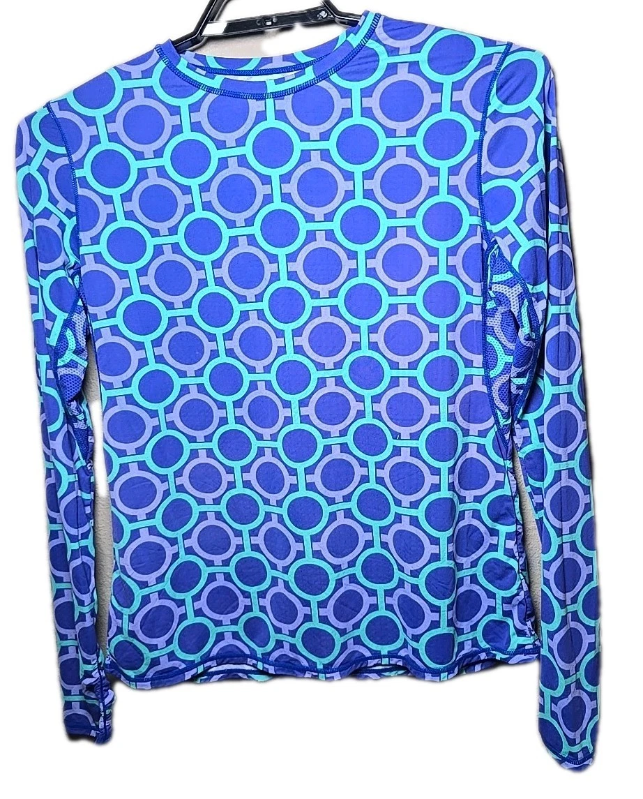 Solchill Women's Pullover Purple Sun Shirt Long Sleeves Size Large t9