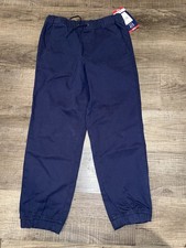 GAP Kids Stretch Twill Jogger Pants Size 8 Medium Blue