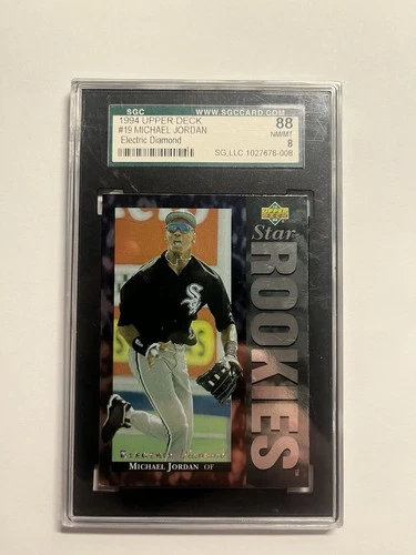 Michael Jordan 1994 Upper Deck Electric Diamond Card #19- SGC Graded 8 (88) B4