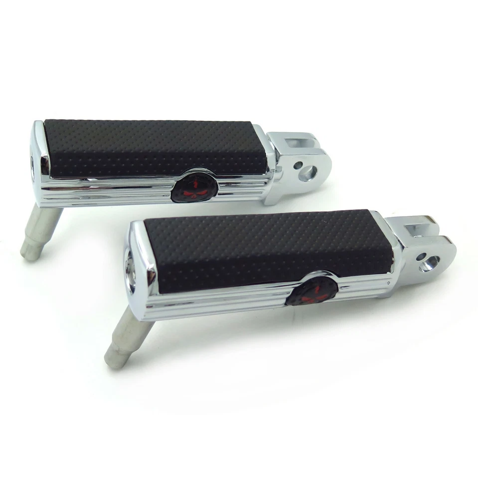 estriberas Skull Defiance para Triumph Rocket III 2004-2014 todo modelo (delantero) Foto 2 de 4