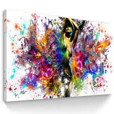 Erotik Akt Frau Leinwand Bilder Kunst Abstrakt Wandbilder XXL Wohnzimmer  3133A