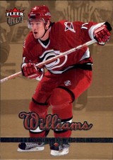 2005-06 Fleer Ultra GOLD MEDALLION #42 Justin Williams CAROLINA HURRICANES
