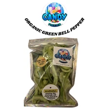 Candy Freezer Freeze Dried Organic Green Bell Pepper Crunchy Vegies Snacks