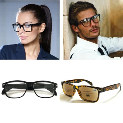Trendy Reading Glasses /Sunreader Unisex Mens Ladies Nerd Retro Geek Great Value