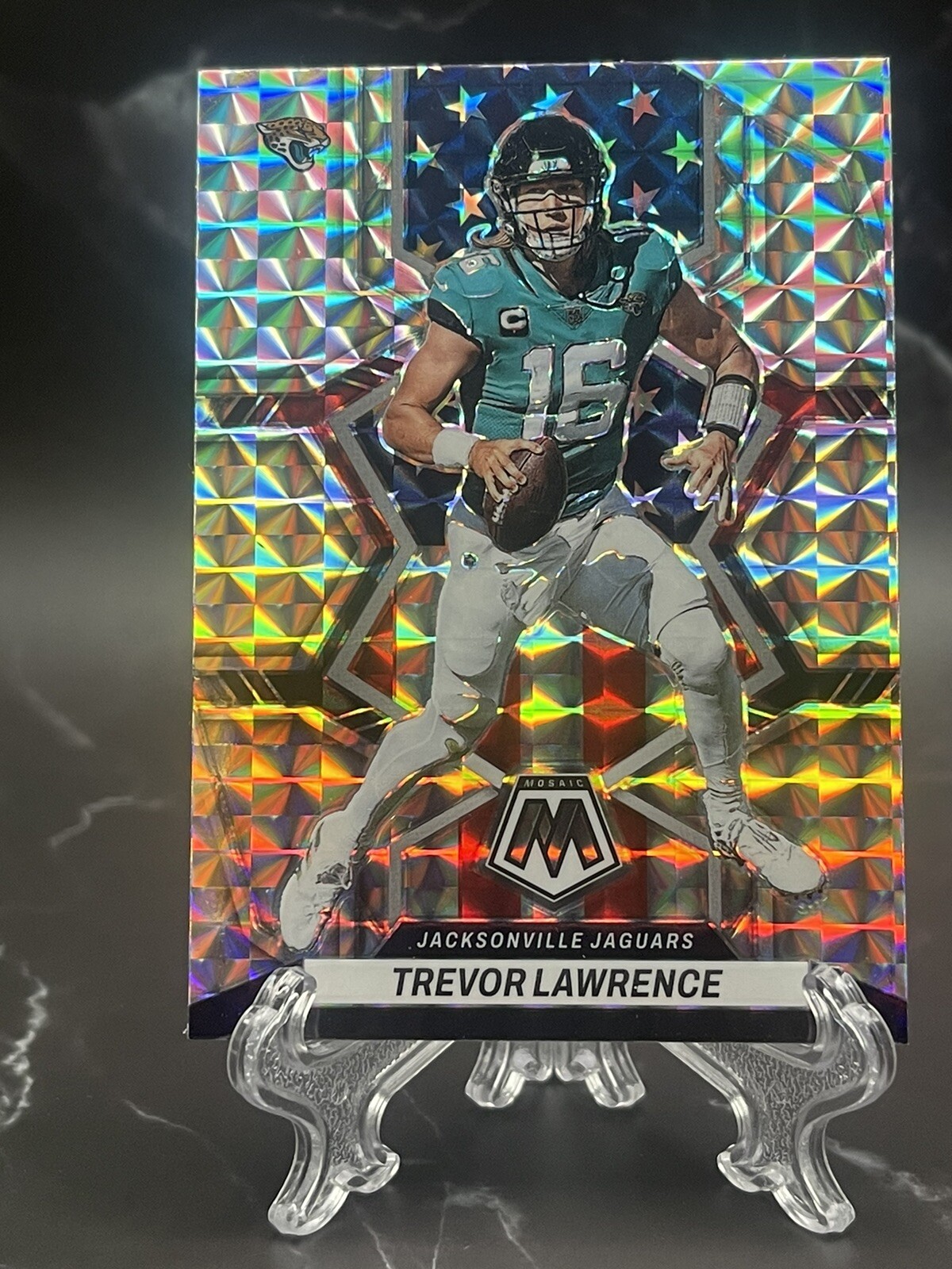 2022 Panini Mosaic TREVOR LAWRENCE SILVER MOSAIC PRIZM National Pride #267 🔥