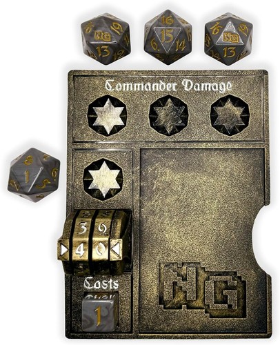 Premium MTG Commander Essentials: Command Zone Tray, LifeTrax Counter & Tokens - Picture 6 of 11
