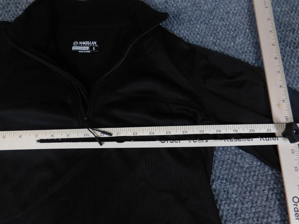 Sudadera Magellan Mujer Grande Negra Cremallera Completa Exterior Foto 4 de 4