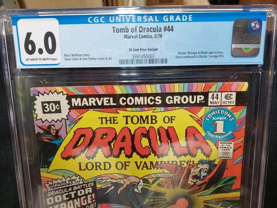 Tomb of Dracula #44     Doctor Strange   30 Cent Price Variant  1976     CGC 6.0 - Image 2 of 4