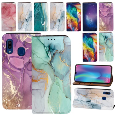 Bedruckte Leder Smart Ständer Geldbörse Handyhülle für Samsung Galaxy A14/A14 5G