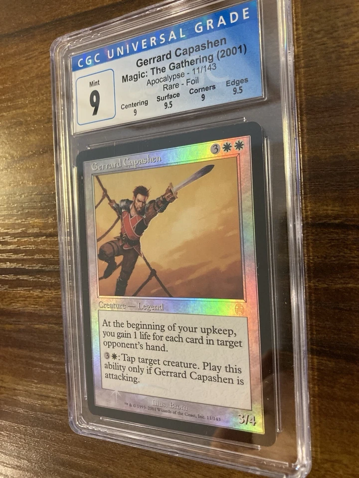 MTG✨GERRARD CAPASHEN FOIL✨Apocalypse CGC Quad 9’s++ MINT RARE Creature BROM Art - Image 4 of 4