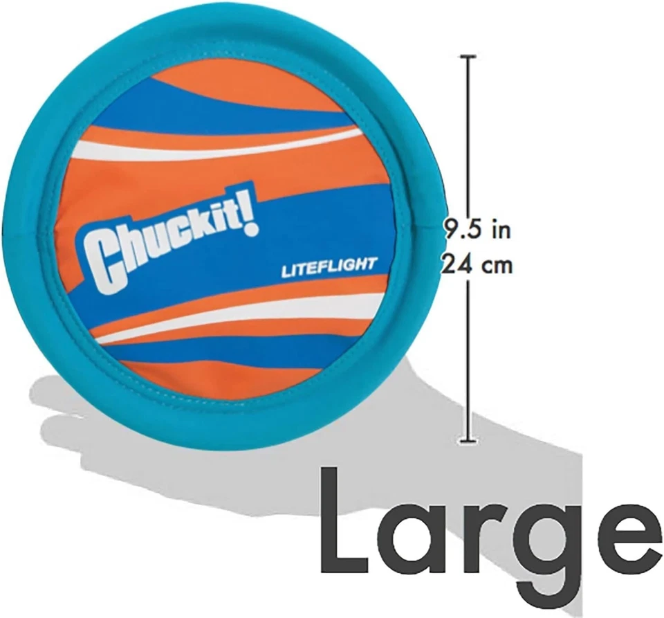 Chuckit! Disco volador Light Flight de 10 pulgadas para perros Foto 2 de 4