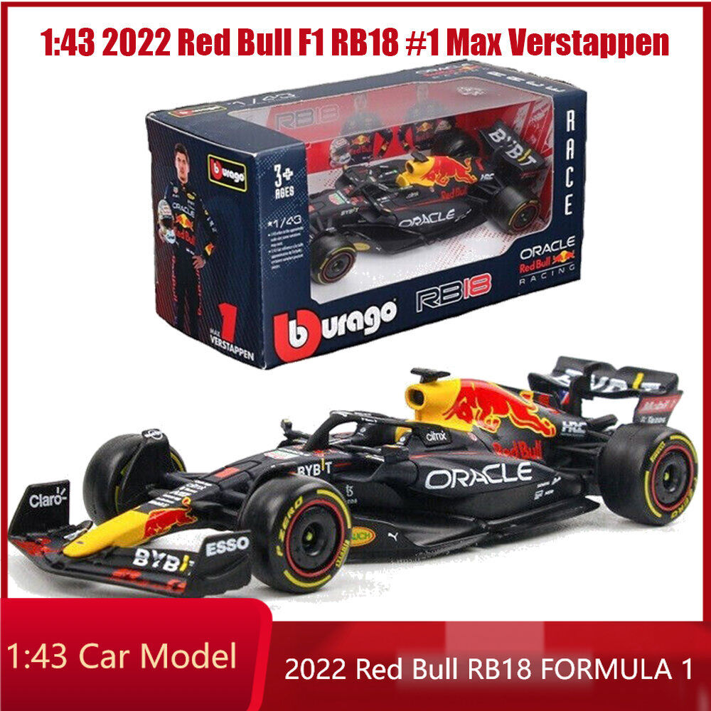 Oefenen metaal Geletterdheid 1:43 BBURAGO 2022 Red Bull RB18 F1 Max Verstappen #1 Model Car Collection  Toy US | eBay