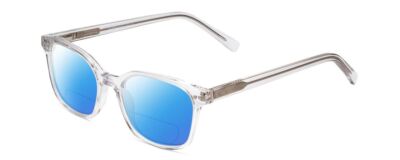 Ernest Hemingway H4867 Cateye Polarized BIFOCAL Sunglasses in Clear Crystal 50mm