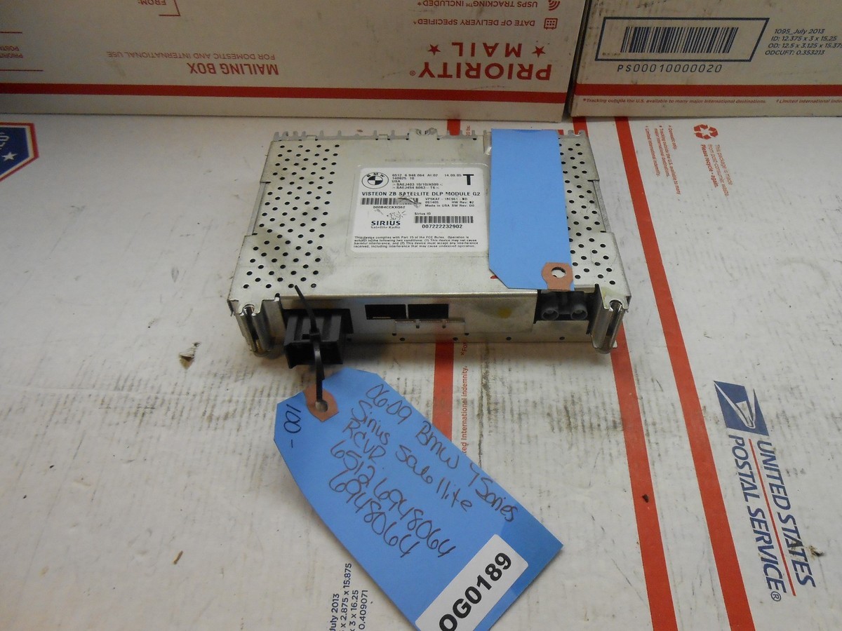 06-09 BMW 7-series sirius satellite rcvr 65126948064 6948064 