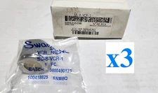 x3 NEW Swagelok SS-8-VCR-1 316 Stainless VCR Face Seal Fitting, 1/2 Nut, 3pcs