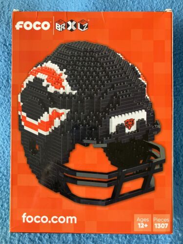 CHICAGO BEARS Football Team Helmet NFL BRXLZ Foco Blocks NEW - Picture 2 of 2