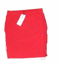 I SAW IT FIRST Womens Red Polyester Blend Bandage Skirt Size 10 Lace Up