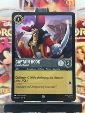 Disney Lorcana TCG 4 Captain Hook Forceful 186/204 Reign of Jafar Common
